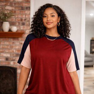 Scotch & Soda Colorblock Blouse –(Size Large) NWT